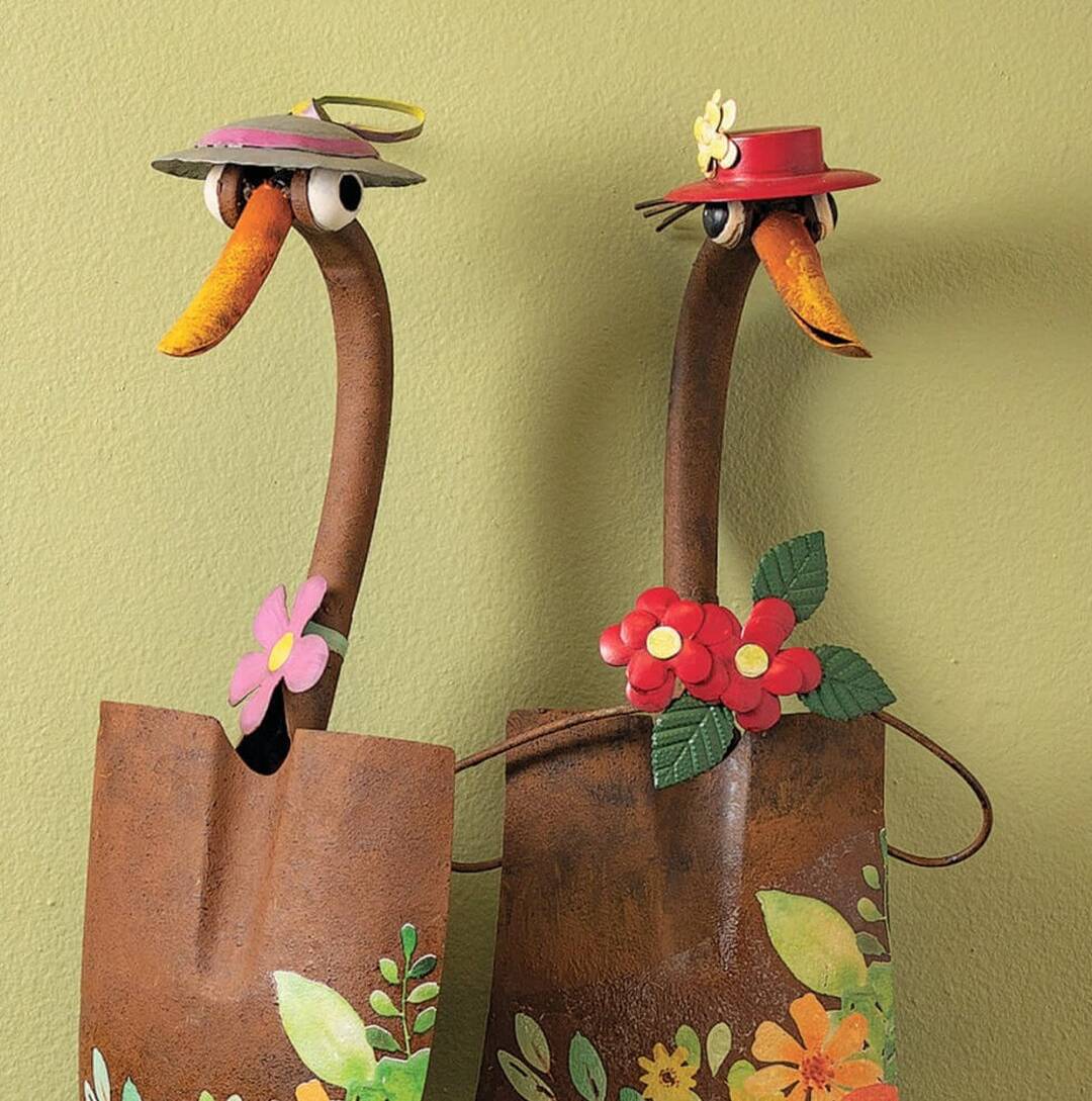 Cute Duck Garden Shovel Decor