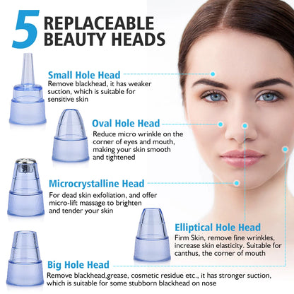 Electric Blackhead Vacuum - Professional Pore Cleaner & Acne Remover