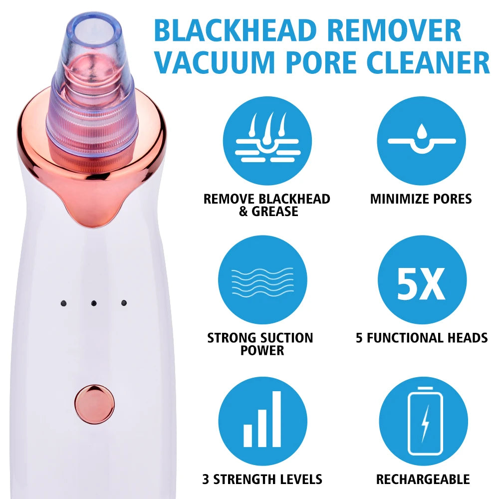 Electric Blackhead Vacuum - Professional Pore Cleaner & Acne Remover