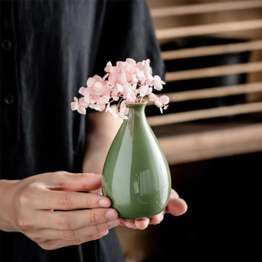 Minimalist Zen: Handcrafted Ceramic Petal Vase