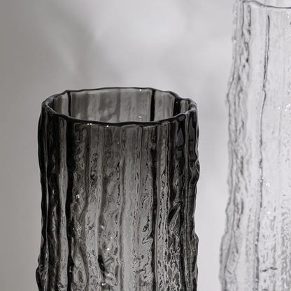 Transparent Crystal Glacier Vase for Flowers & Modern Home Decor