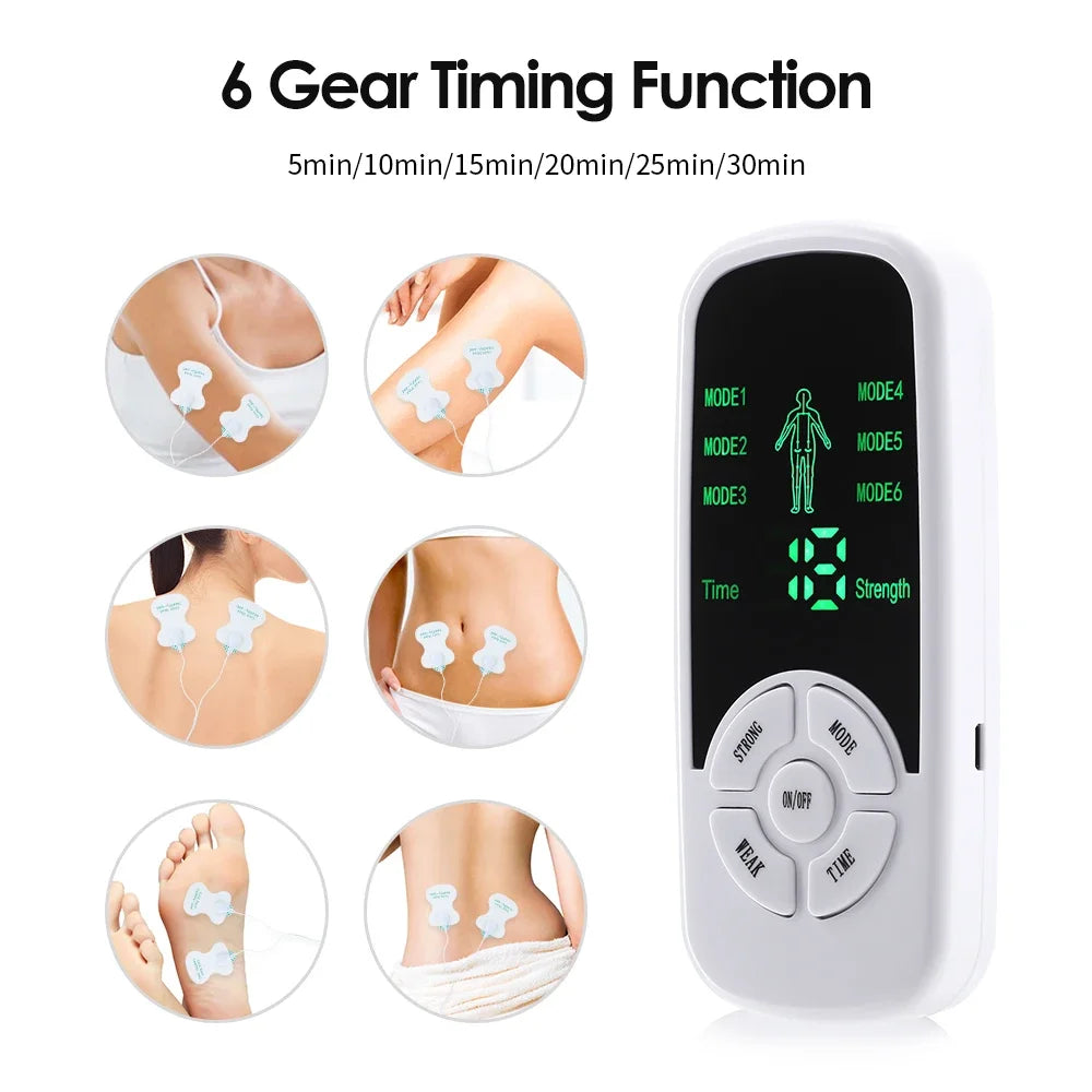 Digital EMS Muscle Stimulator - TENS Unit for Pain Relief & Recovery