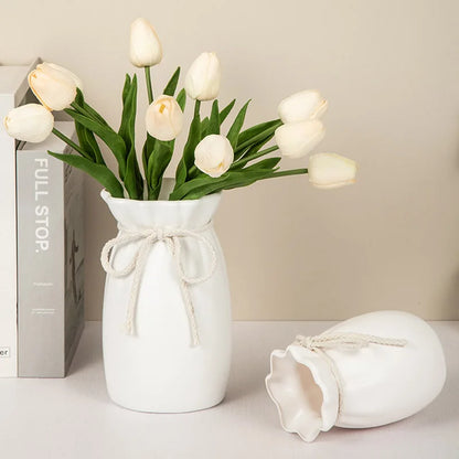 Unbreakable Nordic Bow Vase - Modern Shatterproof Home Decor