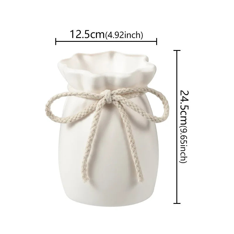 Unbreakable Nordic Bow Vase - Modern Shatterproof Home Decor