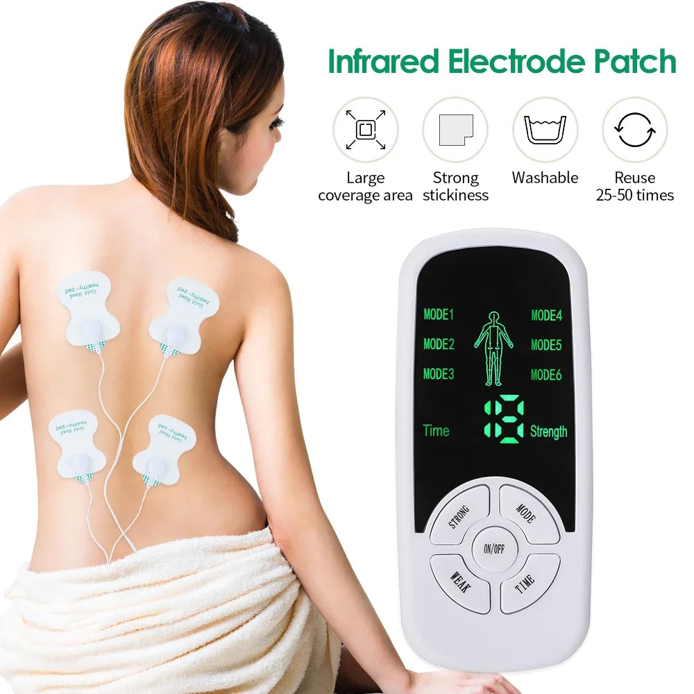 Digital EMS Muscle Stimulator - TENS Unit for Pain Relief & Recovery