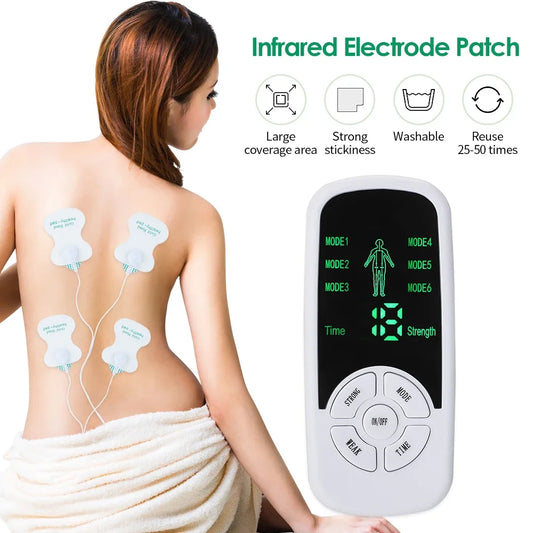 Digital EMS Muscle Stimulator - TENS Unit for Pain Relief & Recovery