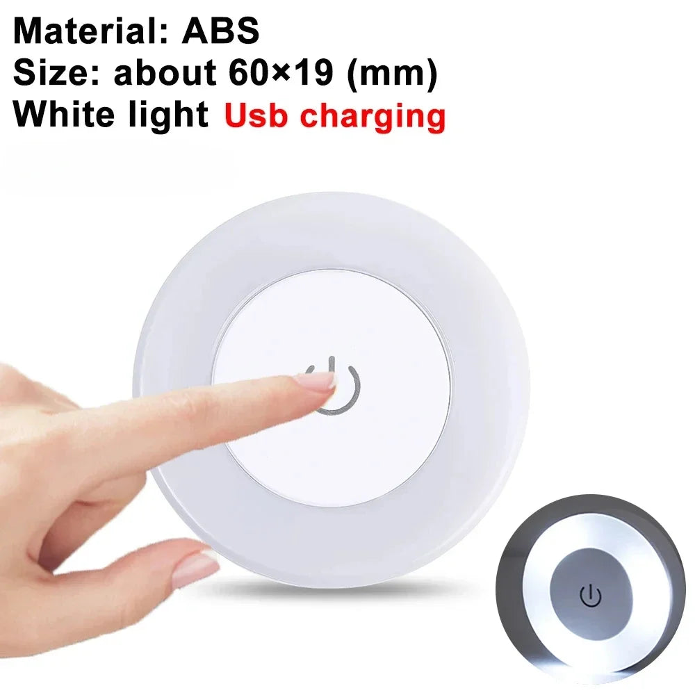 Magnetic LED Touch Night Light - Portable Rechargeable Wall Lamp