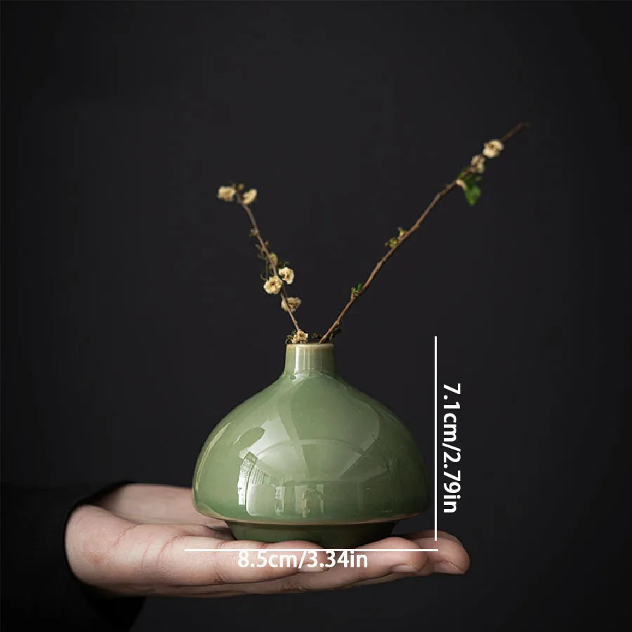 Minimalist Zen: Handcrafted Ceramic Petal Vase