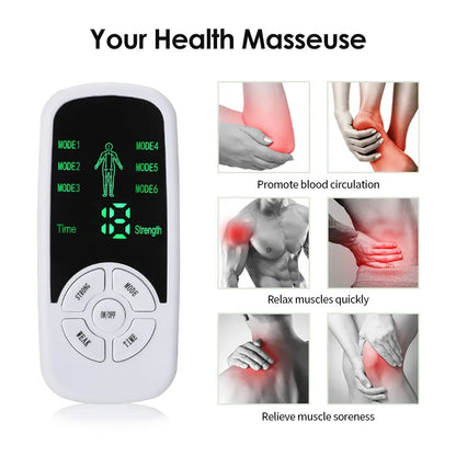 Digital EMS Muscle Stimulator - TENS Unit for Pain Relief & Recovery