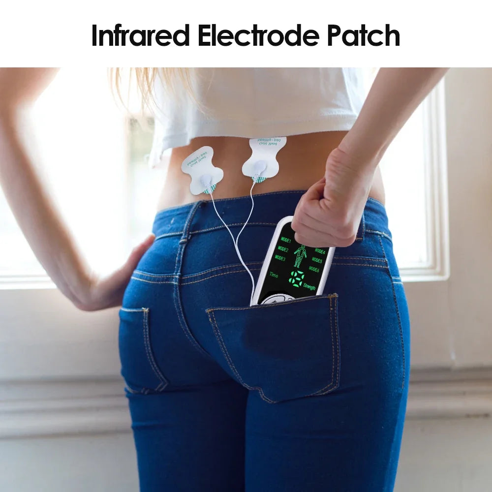 Digital EMS Muscle Stimulator - TENS Unit for Pain Relief & Recovery
