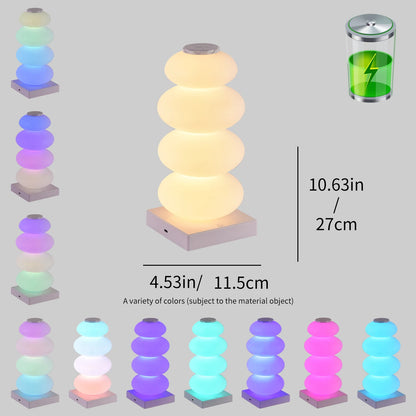Aesthetic RGB 16-Color LED Table Lamp - Minimalist Touch Mood Light