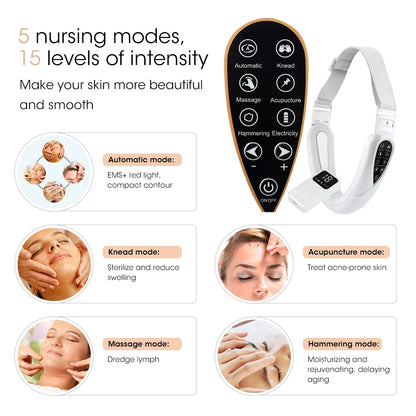 V-Face EMS Microcurrent Lifting Device - Red Light Skin Rejuvenator