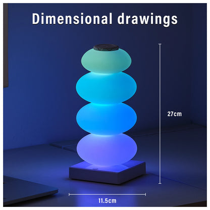 Aesthetic RGB 16-Color LED Table Lamp - Minimalist Touch Mood Light