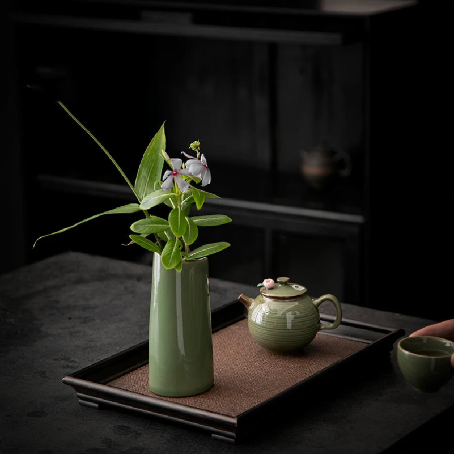 Minimalist Zen: Handcrafted Ceramic Petal Vase