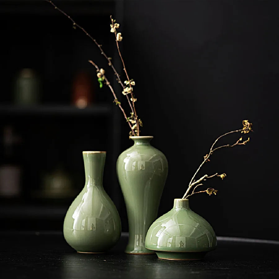 Minimalist Zen: Handcrafted Ceramic Petal Vase