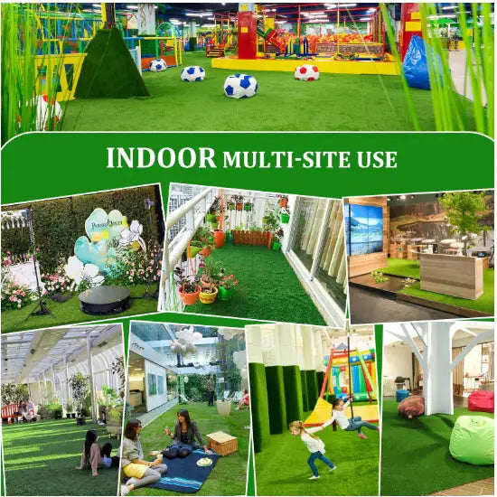 Premium Thick Realistic Fake Grass - All-Season Lawn Roll