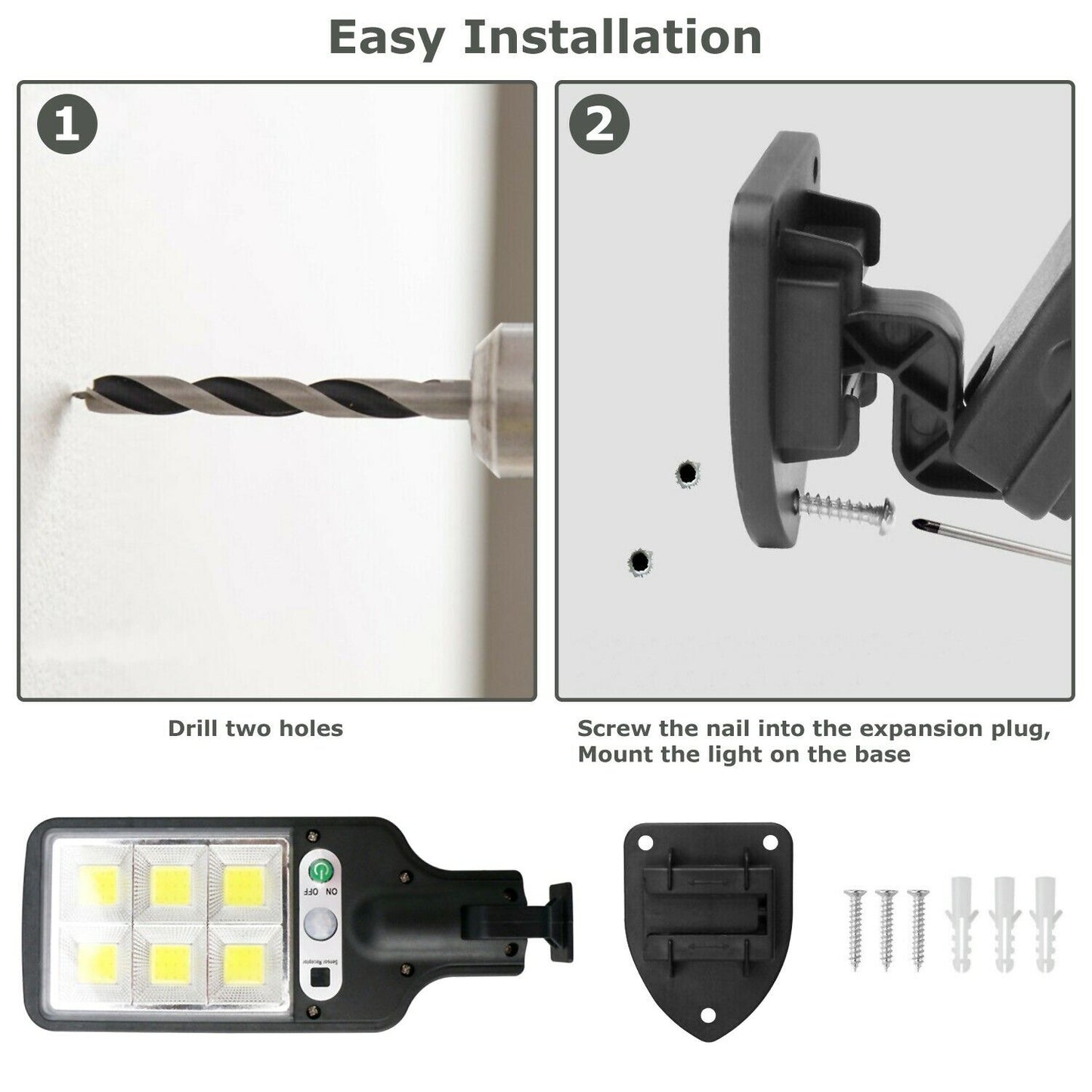 Ultra-Bright Solar Motion Street Lamp - Security & Safety Light